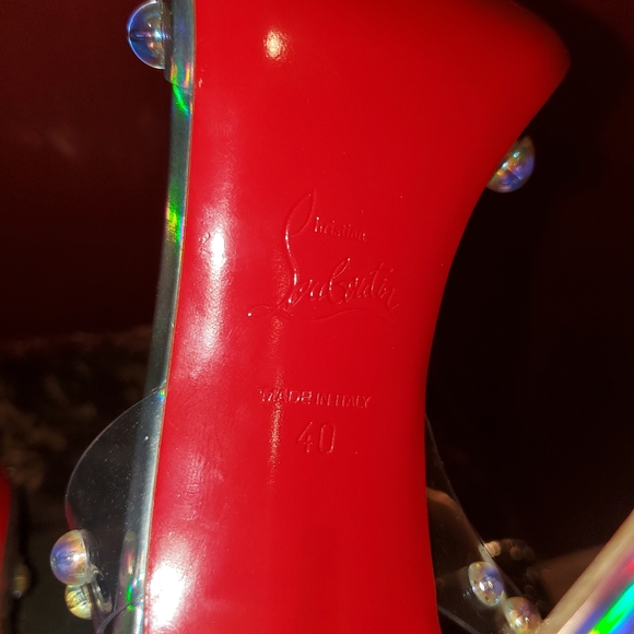 SOLD SOLD!! Christian Louboutin Faridaravie PVC heels - Picture 8 of 12